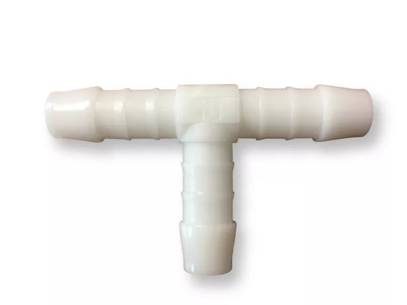 T-Stykke til Slange 10 mm Hvid