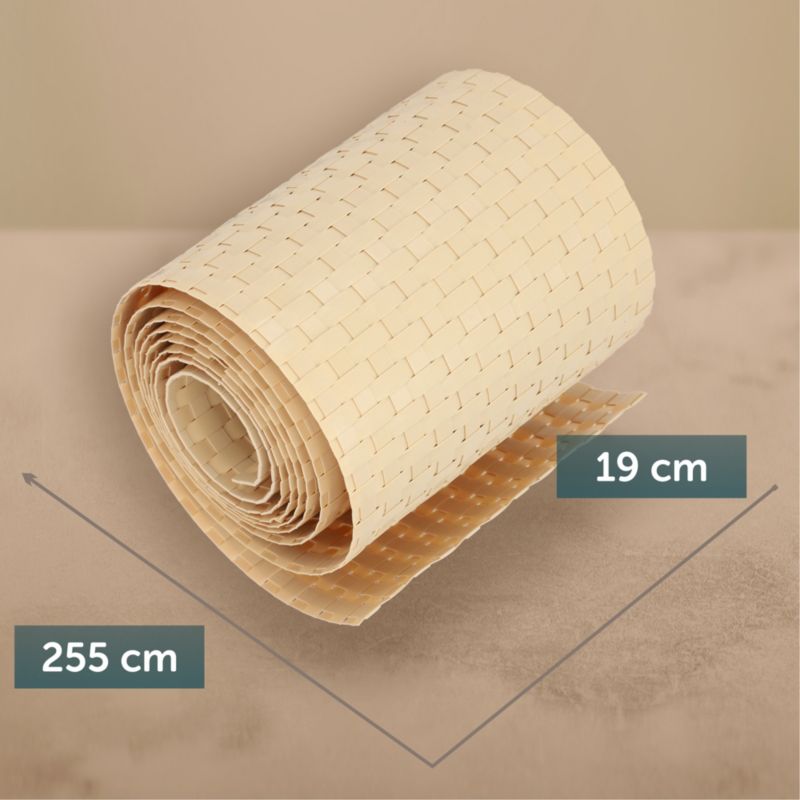 KADAX Beige Havehegnsbånd til Panelhegn 19 cm x 2,55 m - Privatlivsbeskyttelse og Vindafskærmning