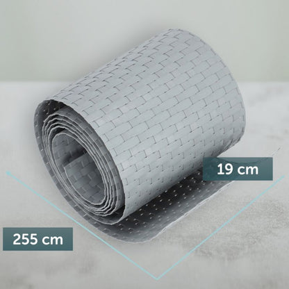 KADAX Grå Havehegnsbånd til Panelhegn 19 cm x 2,55 m - Beskyttende Hegnsskærm
