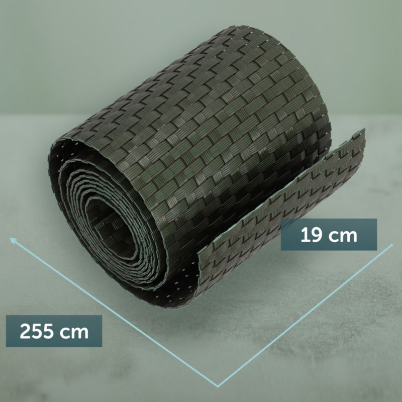 KADAX grøn hegnsbånd til hegnspaneler 19 cm x 2,55 m – effektiv hegnsbeskyttelse
