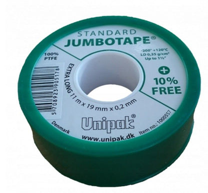 JumboTape LD teflontape 19x0,2 mm rulle 11 m, 1 stk.