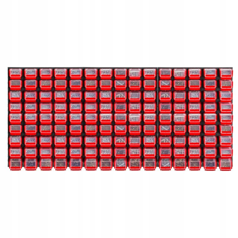 KADAX værktøjstavle 174 x 78 cm med 135 bakker og vægpanel
