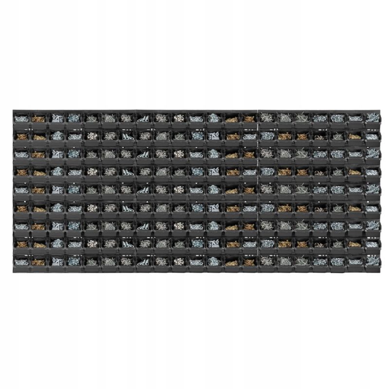 KADAX værktøjstavle 174 x 78 cm med 189 bakker og 189 rum