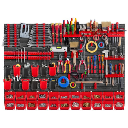 KADAX værktøjstavle væg 117 x 78 cm med 77 dele til værksted og garage