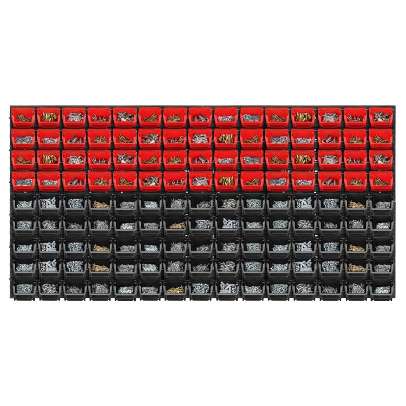 KADAX værktøjstavle 156 x 78 cm med 135 dele – værksted, garage, bakker