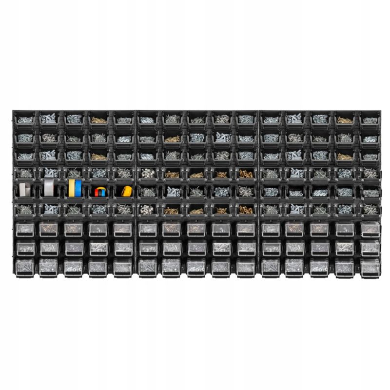 KADAX værktøjstavle 174x78 cm med 135 garage- og værkstedsbakker