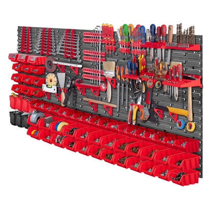 KADAX værktøjstavle til garage 174 x 78 cm med 150 dele
