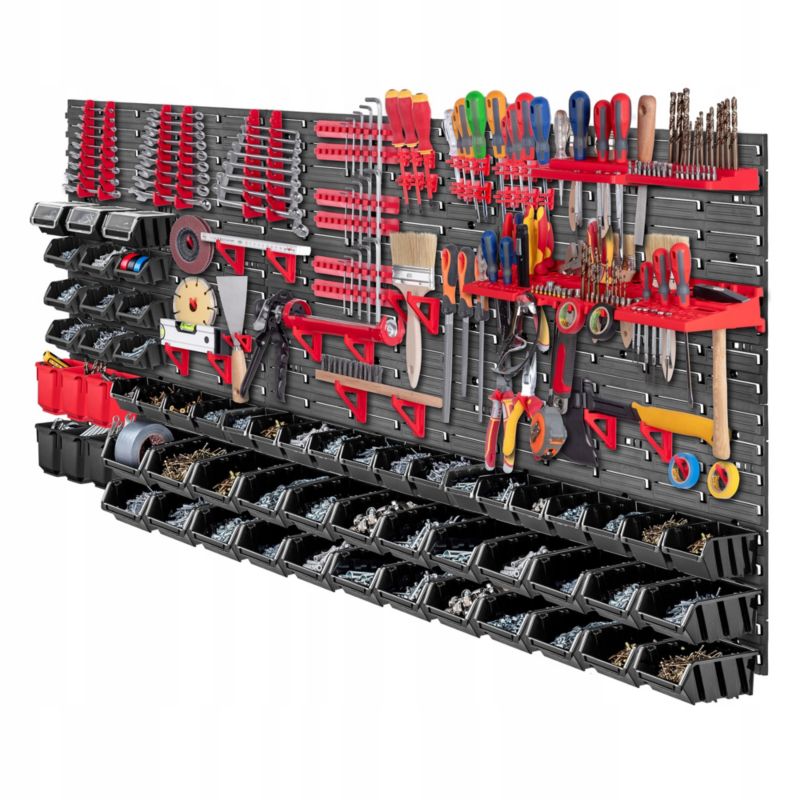 KADAX værktøjstavle til garage 174 x 78 cm med 150 dele