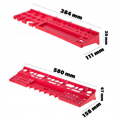KADAX værktøjstavle til værksted 174 x 78 cm med 130 dele