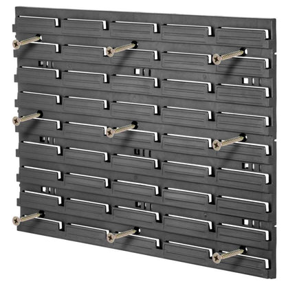 KADAX værkstedsplade til værktøj 116x39 cm med 50 bakker og holdere til garage