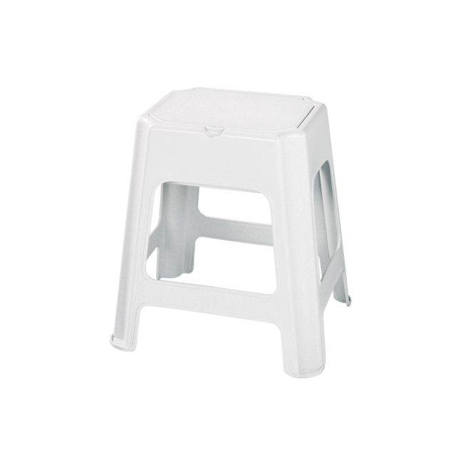 Brusetaburet Hvid Polypropylen 42,5x37x43 cm 150 kg