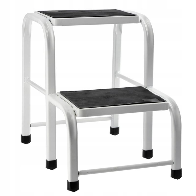 KADAX solid metal arbejdsplatform med trin - robust stige med bæreevne på 150 kg