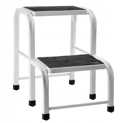 KADAX solid metal arbejdsplatform med trin - robust stige med bæreevne på 150 kg