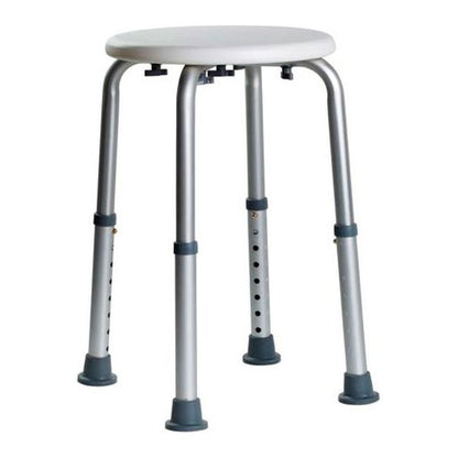 Rundt Brusetaburet Hvid Aluminium og Polyethylen 150 kg
