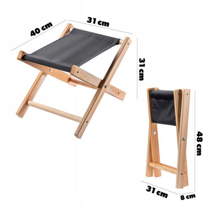Sammenklappelig KADAX Træskammel 40x31 cm til Have og Hjem