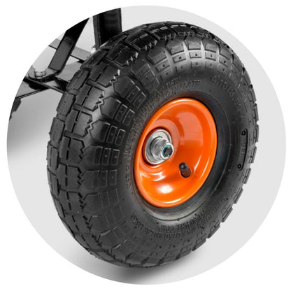 Humberg 3-i-1 havevogn med tipfunktion, 75 l kapacitet, 300 kg belastning, 1 stk.
