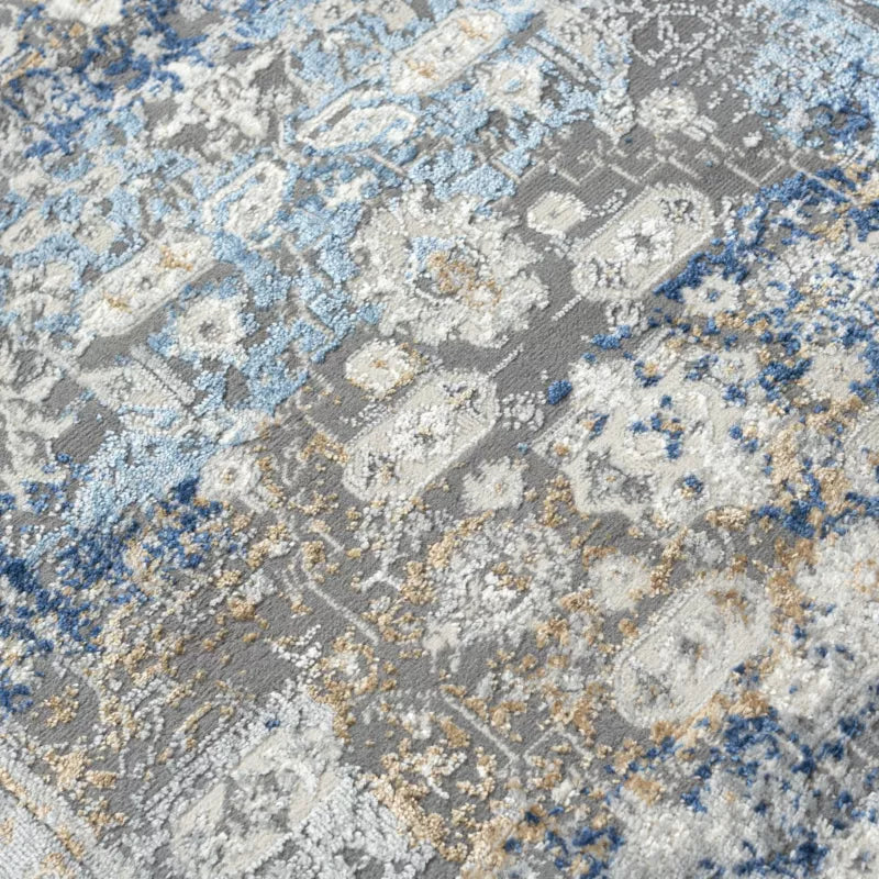 Tæppe Idaho Vintage 200x300 cm Kremet Blå