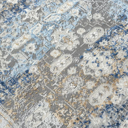Tæppe Idaho Vintage 200x300 cm Kremet Blå