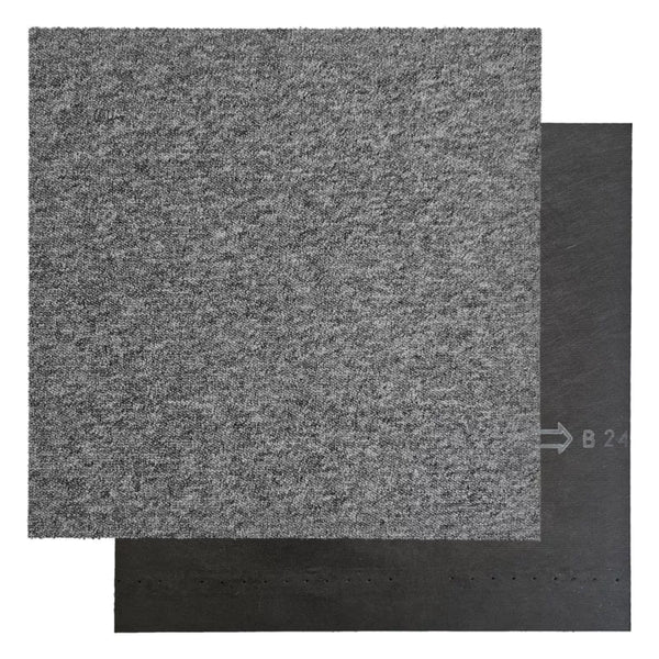 Tæppeflise 50x50 cm Grå 5 m²