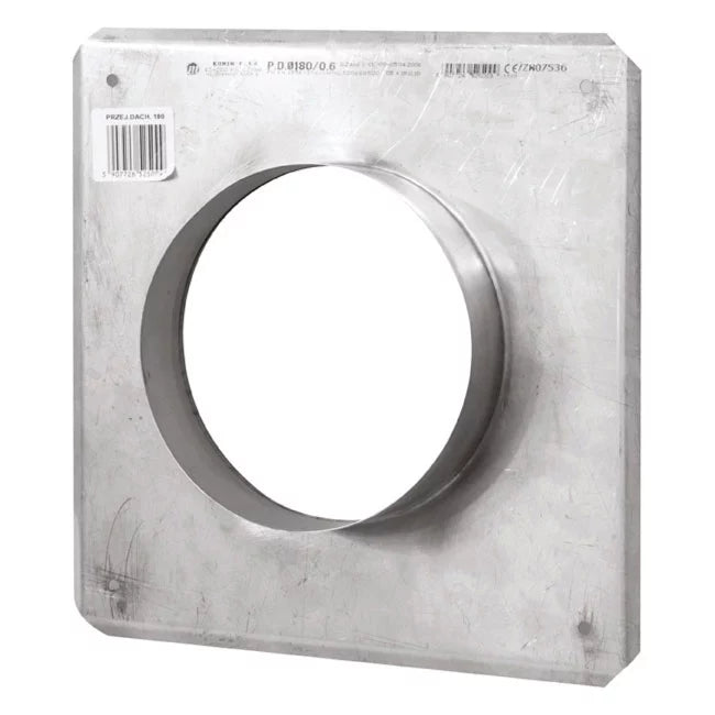 Taggennemføring 180 mm Rustfrit Stål