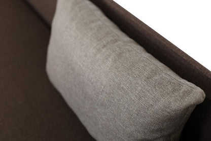 Tapczan Enkelt Hirek 80x200 cm Brun/Beige