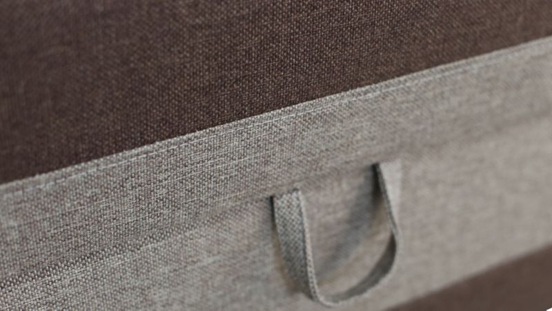 Tapczan Enkelt Hirek 80x200 cm Brun/Beige