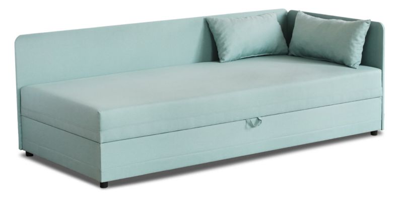 Enkelts Seng med Opbevaring Hirek 80x180 cm Mint