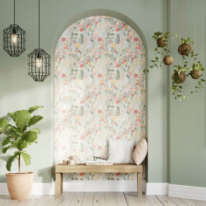 Easy Roll Aristea Flowers multifarvet vinyltapet