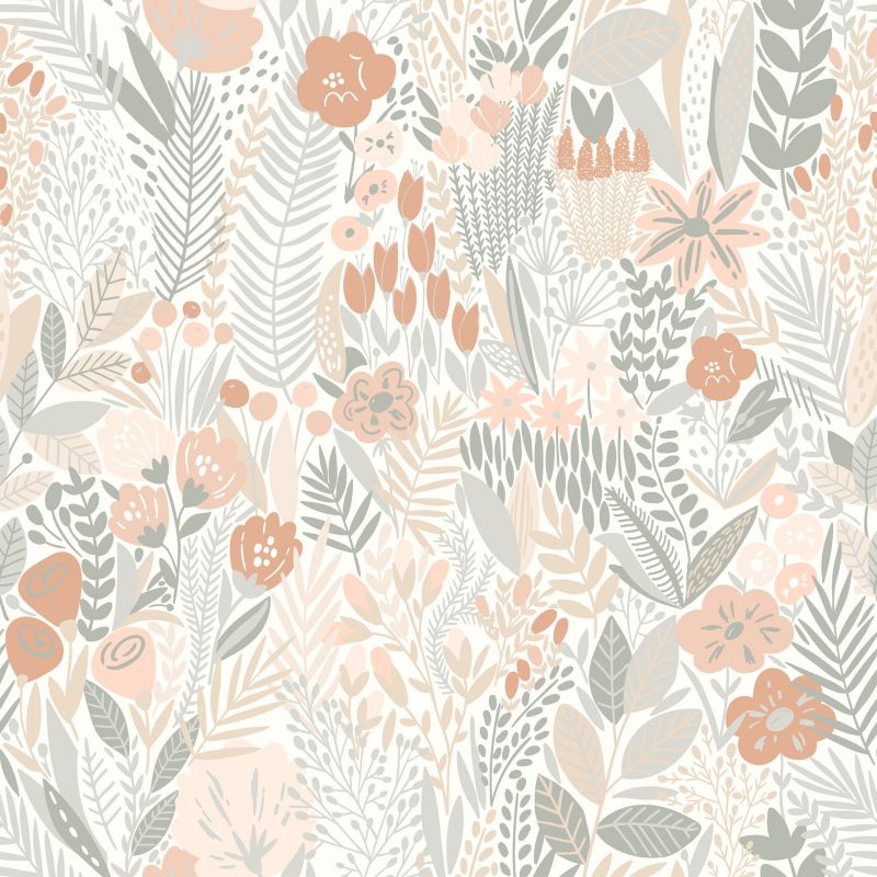 Easy Roll Aristea Flowers pastel vinyltapet