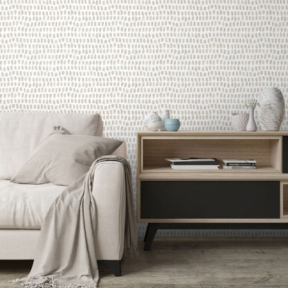 Easy Roll Ascott Dots beige vinyltapet