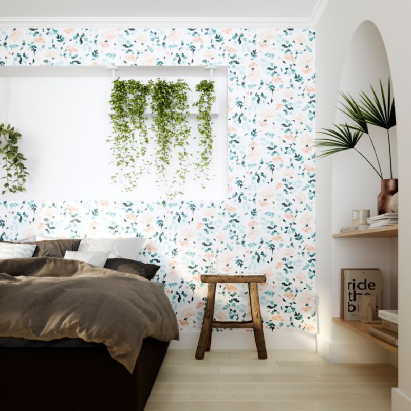 Easy Roll Bexton Flowers blå vinyltapet