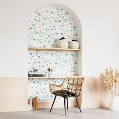 Easy Roll Bexton Flowers blå vinyltapet