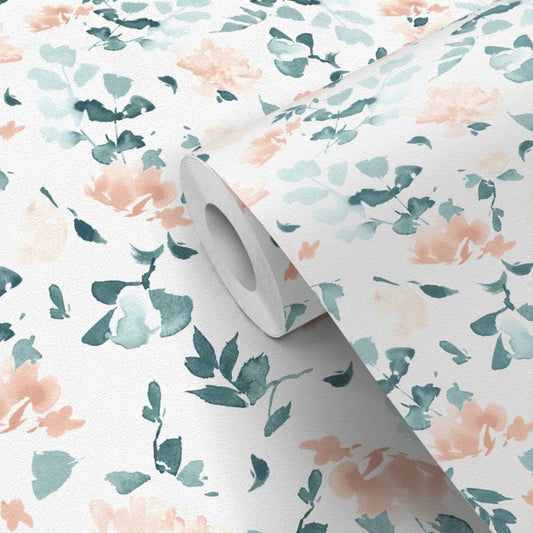 Easy Roll Bexton Flowers blå vinyltapet