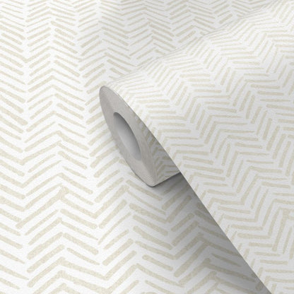 Easy Roll Blasie Herringbone beige vinyltapet