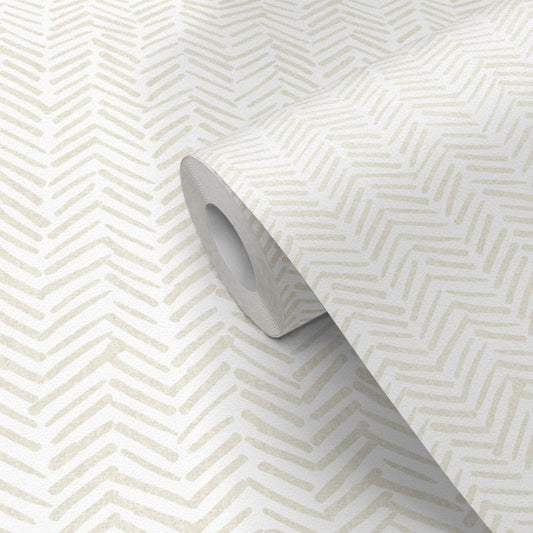 Easy Roll Blasie Herringbone beige vinyltapet