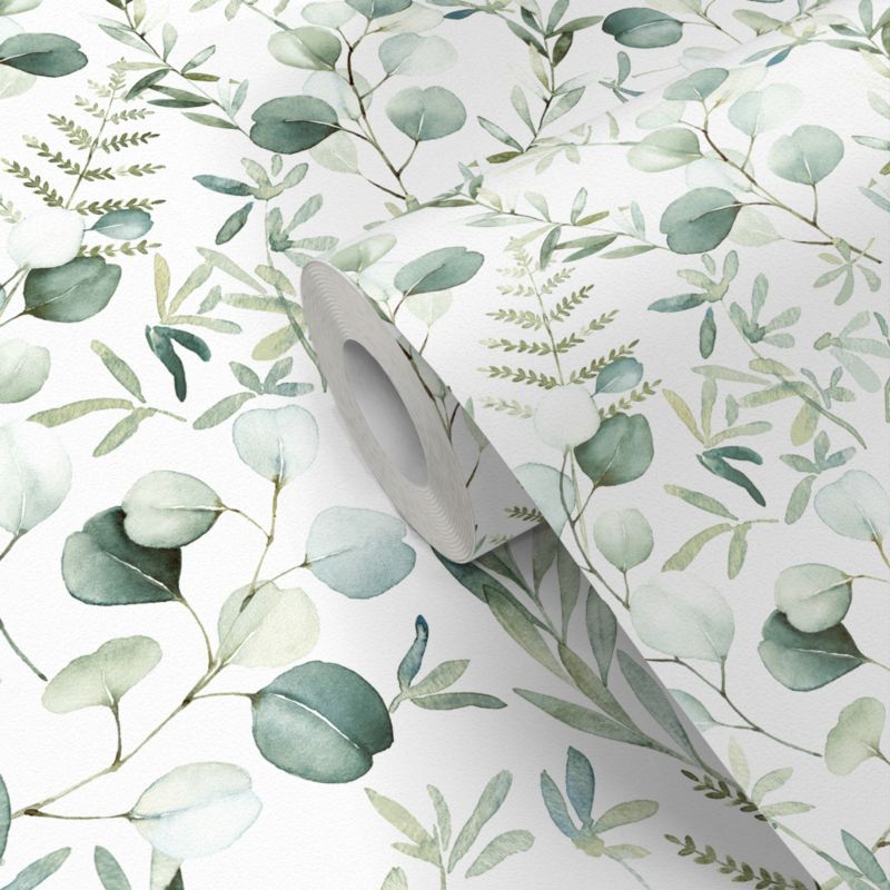 Easy Roll Cedrela Watercolour grøn vinyltapet