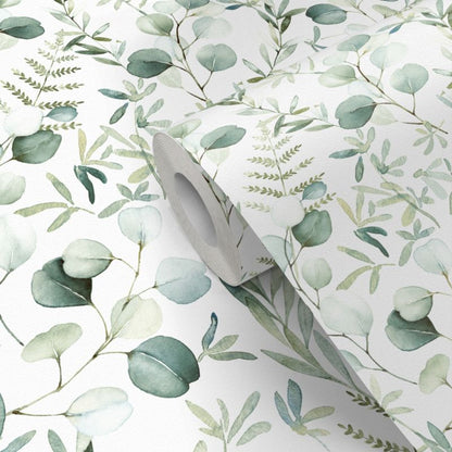 Easy Roll Cedrela Watercolour grøn vinyltapet