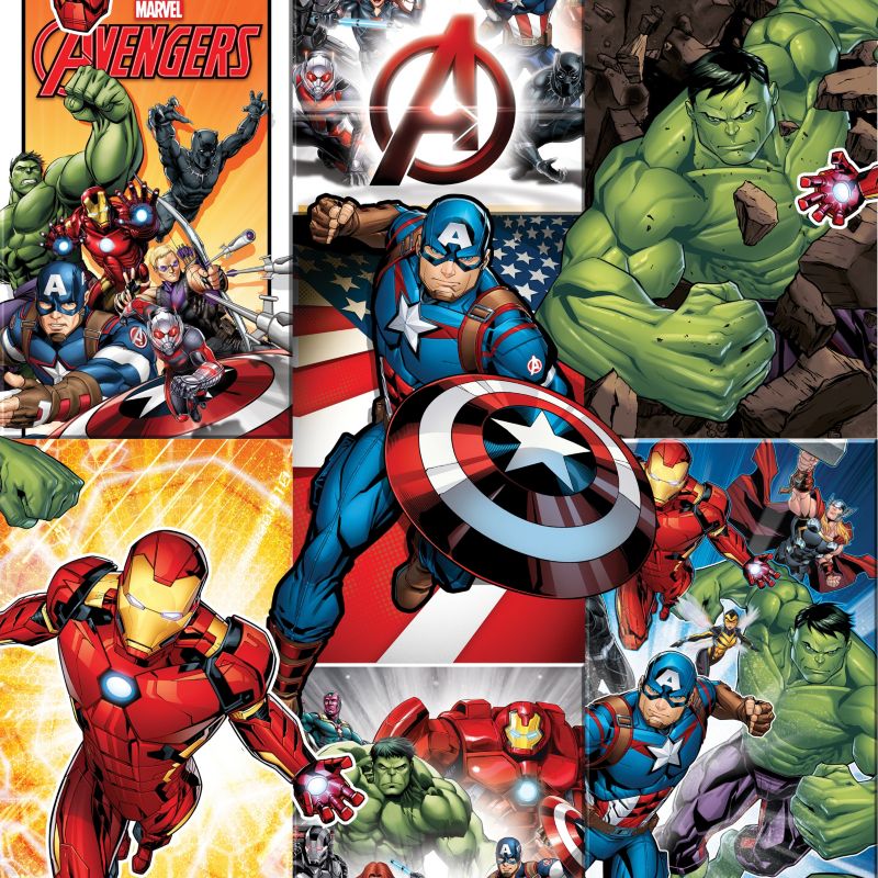 GoodHome Marvel Heima børnefliselin-tapet i multicolor