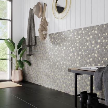 GoodHome Goseni grå non-woven tapet