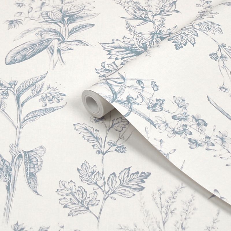 Superfresco Easy Herbarium Sky blå nonwoven tapet