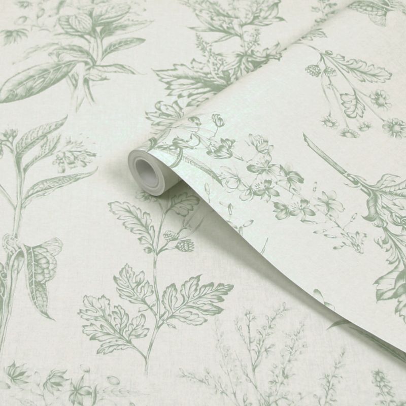 Superfresco Easy Herbarium grøn non-woven tapet