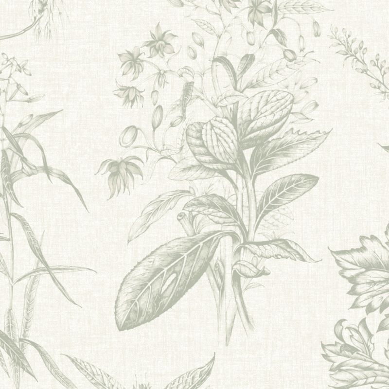 Superfresco Easy Herbarium grøn non-woven tapet