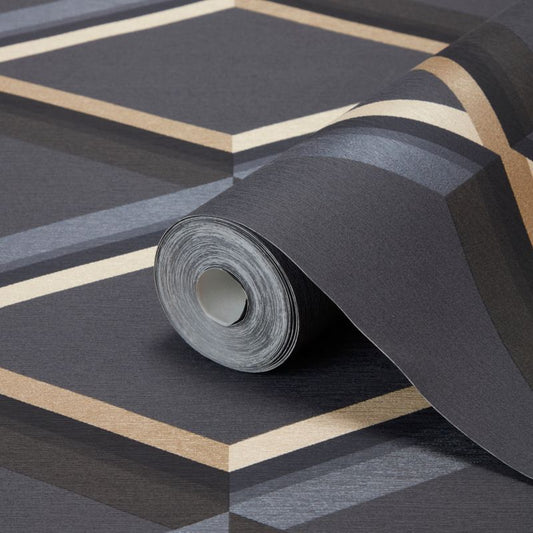 GoodHome Cornus sort non-woven vinyltapet