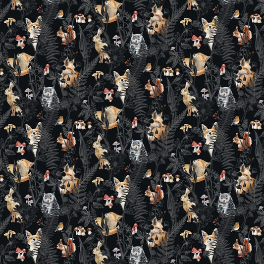 Børnevinyltapet på non-woven baggrund Hidd sort