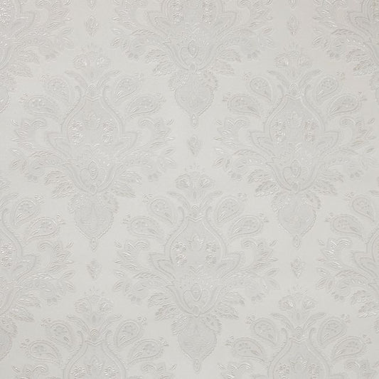 GoodHome Abeli hvid vinyltapet på nonwoven