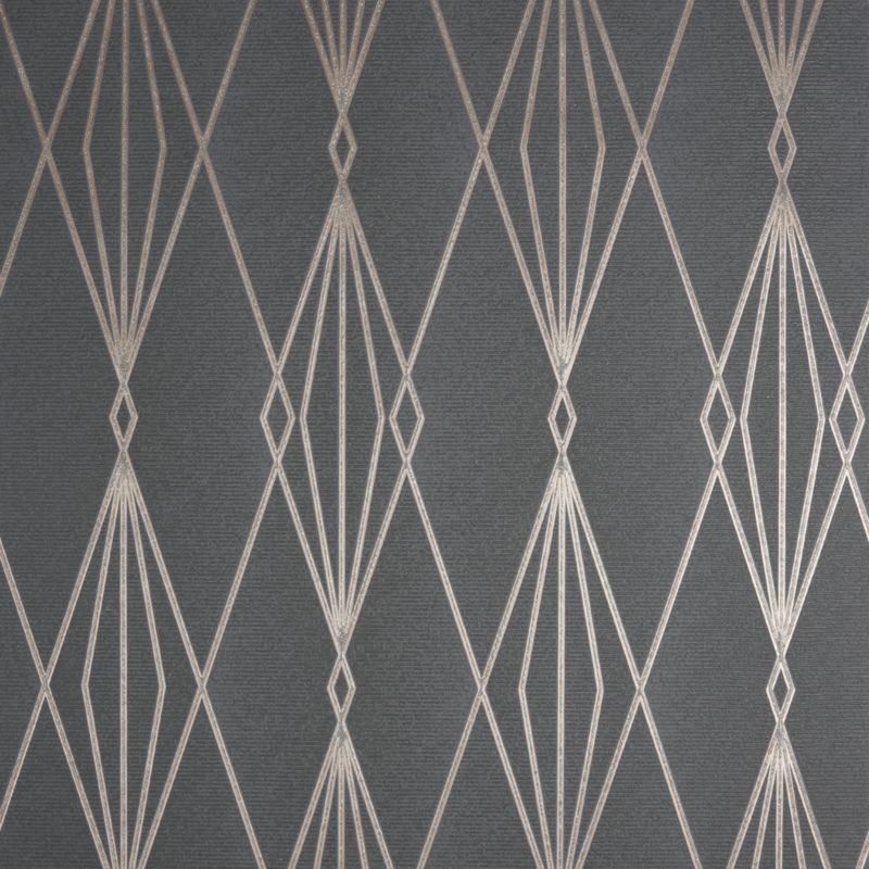Vinyltapet på nonwoven GoodHome Ajuga sort