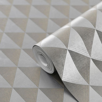 GoodHome Argin vinyltapet på nonwoven i sølv/guld