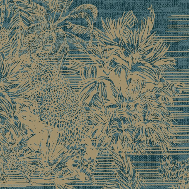 GoodHome Augie blå vinyltapet på non-woven
