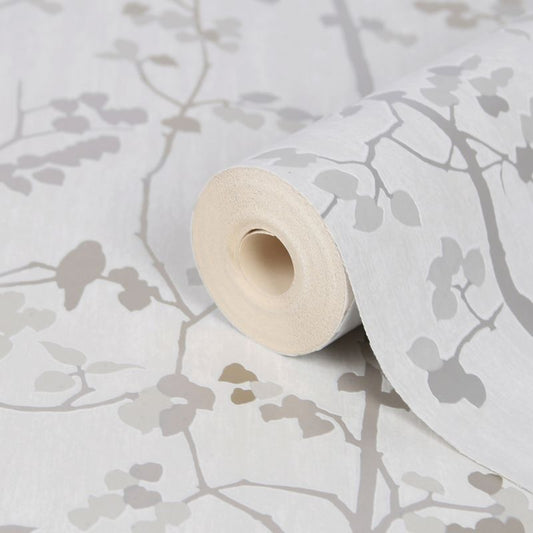 Vinyltapet på nonwoven GoodHome Bromus i cremefarve