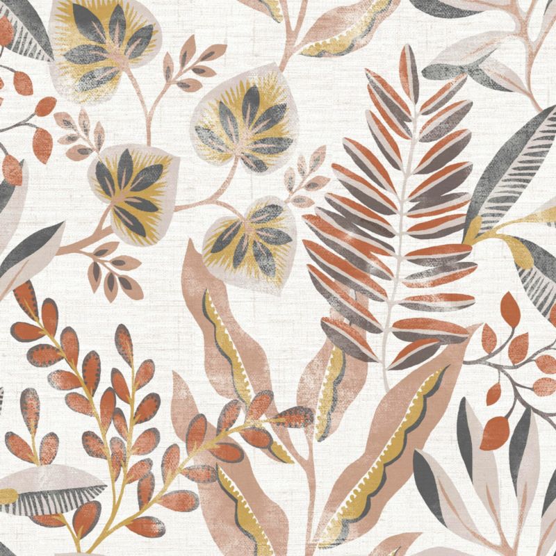 GoodHome Bronz vinyltapet på nonwoven i lys beige